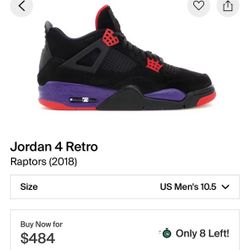 Air Jordan 4 Retro NRG ( Black/Court Purple/Noir/Violet Court )