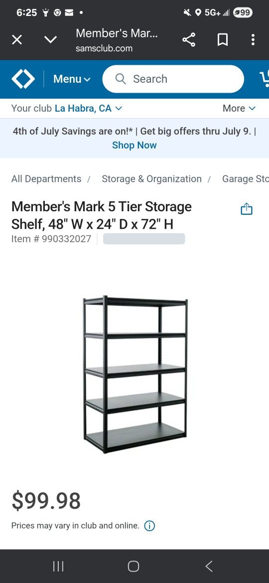 5 Shell Rack - New