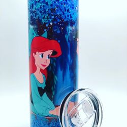 New Tumbler Ariel The Little Mermaid  Disney Stainless Steel Coffee Cup  Thermo Termo 