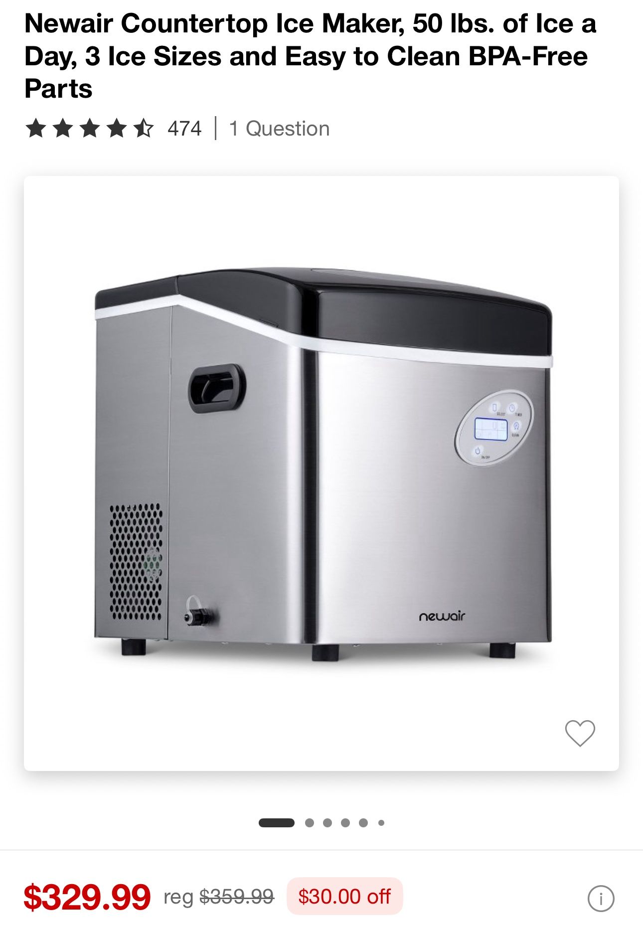 Ice Maker Up To 50lb Daily