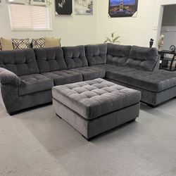 Grey Comfortable Sectional ‼️take It Home With $39 Easy Approval ‼️