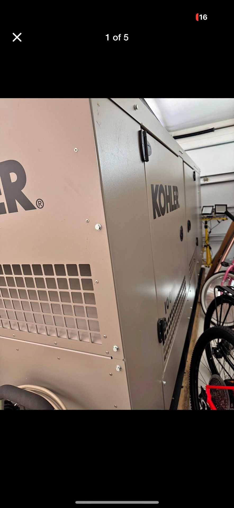 Kohler KG100R-QS1 - 100 kW Emergency Standby Power Generator (Aluminum) (120/240V Single-Phase)