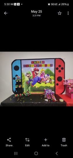 Super Mario Back Drop