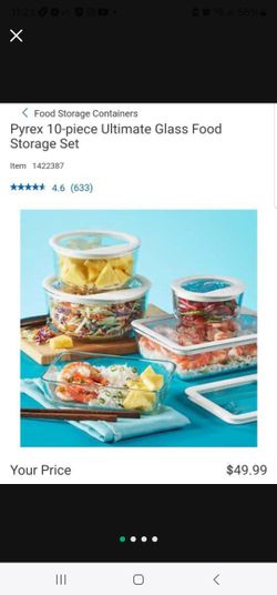 Pyrex 10-piece Ultimate Glass Food Storage Set