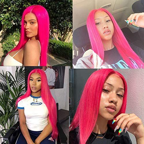 Dark Pink Beauty Lace Front Wig