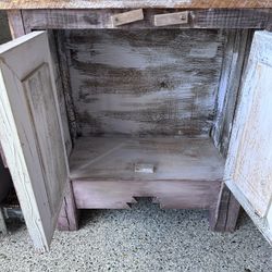 Handmade Rustic Wood Cabinet / Side Table $175/OBO