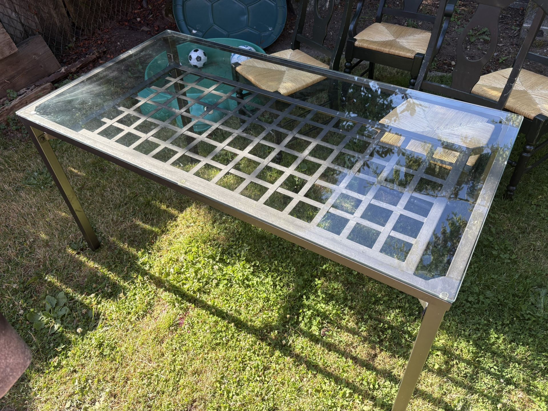 IKEA  GRANAS  Glass Dining Table