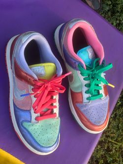 Size 8 dunks colorful