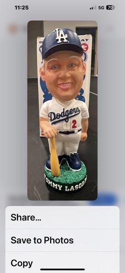 Tommy Lasorda exclusive bobble head, 2001 signed box