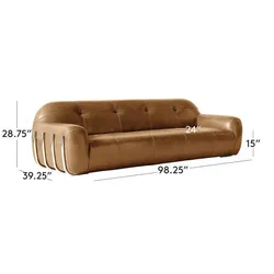 CB2 leather couch