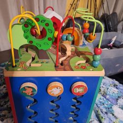 Battalion  Wooden Activities .  5 Sides Activity  For Toddlers And  Kids 