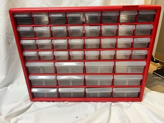 Akro-Mils 10144 44-Drawer Small Parts Organizer Cabinet – Stackable/Wall Mount
