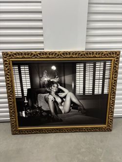 Large Framed Black and White Photography Print