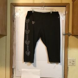 Temu 4xl Sequence Capris Black Shorts