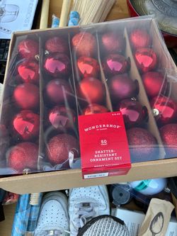 Wondershop 50-Count Red Ornament Set