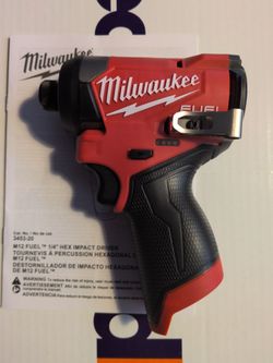 Milwaukee FUEL M12 Impact Driver 75.00 GEN 3