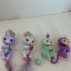 Fingerlings Electronic Set Of 4  All Working W/ Batteries 