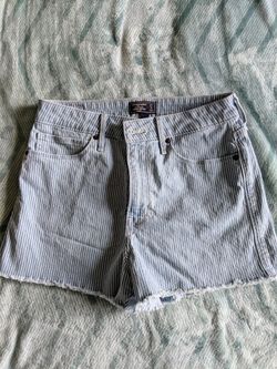 Women's A&F Pinstripe Shorts