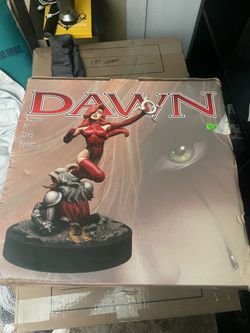 Large Dawn comic action figure in box