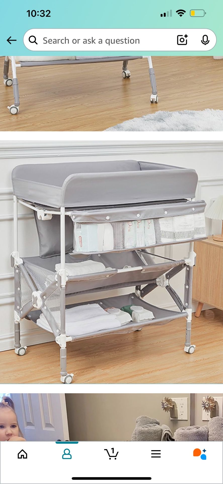 Changing table- NEW IN BOX NEVER OPENED