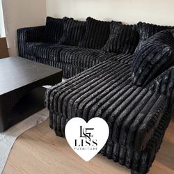 NEW Sectional Couch | Corduroy Material | 4 colors available | Free Delivery & Assembly