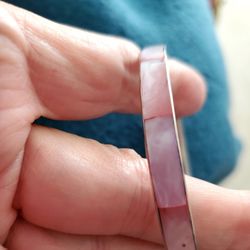 Pink Pearl Look Bracelet 