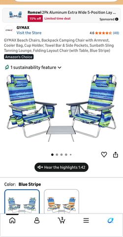 beach chairs set of 2