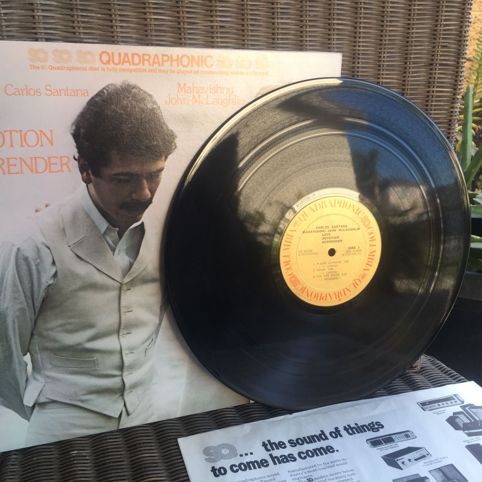 Carlos Santana & Mahavishnu John McLaughlin Vinyl Record
