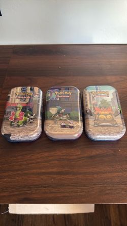 3 Lumiose City Tins Pokemon Sealed