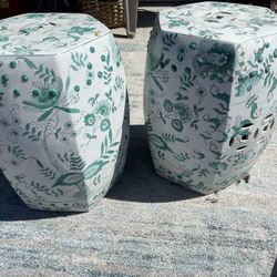 Ceramic Side Tables $50