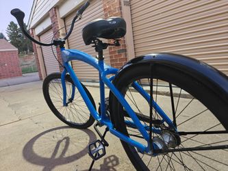 Blue Cruiser Bike with Fenders