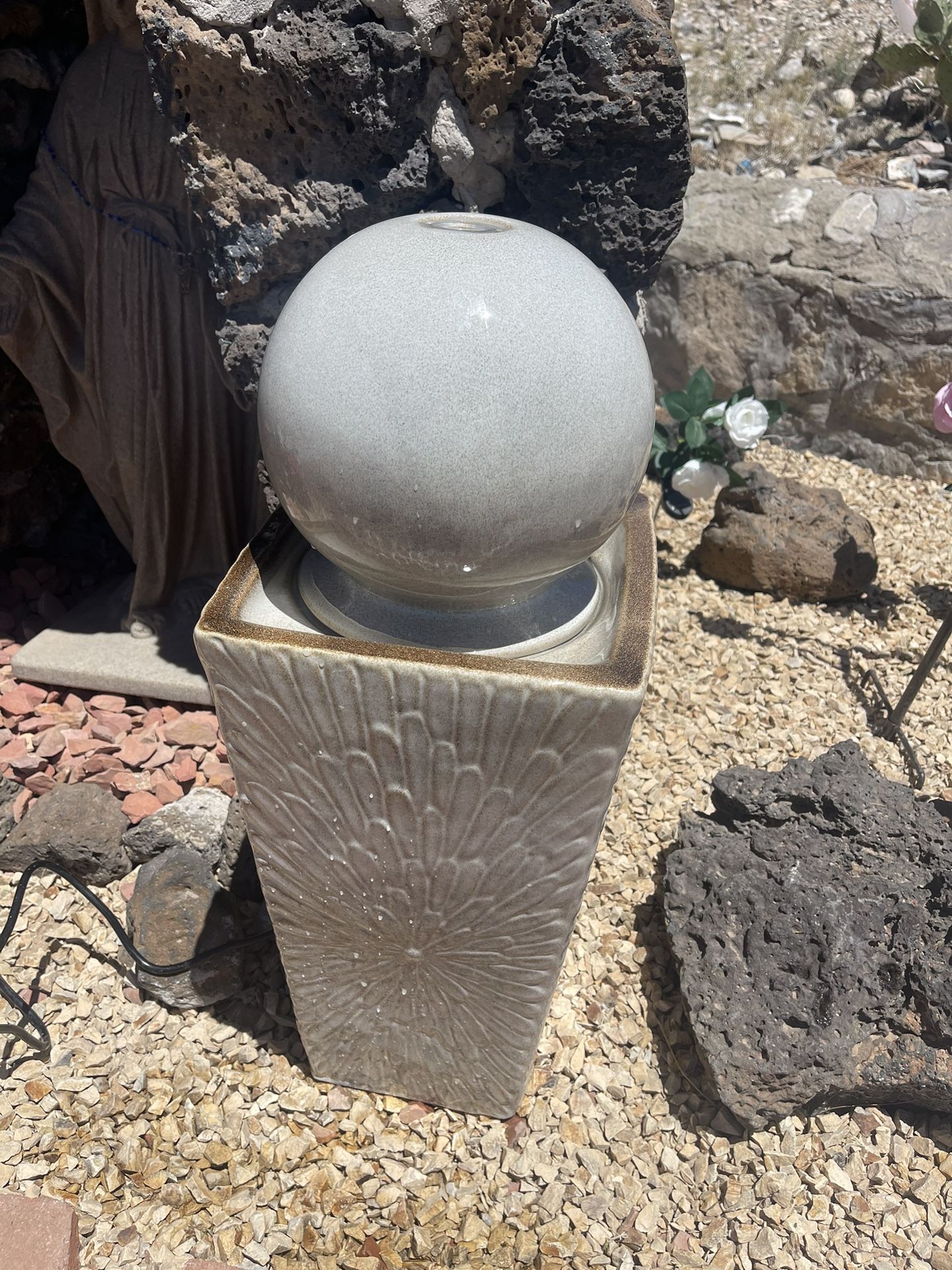 Style Selections 29.3-in H Ceramic Planter Fountain Outdoor ... Images may be subject to copyright. Learn More