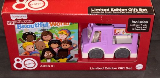New Fisher Price Little People Car & Book 80th Anniversary Gift Set