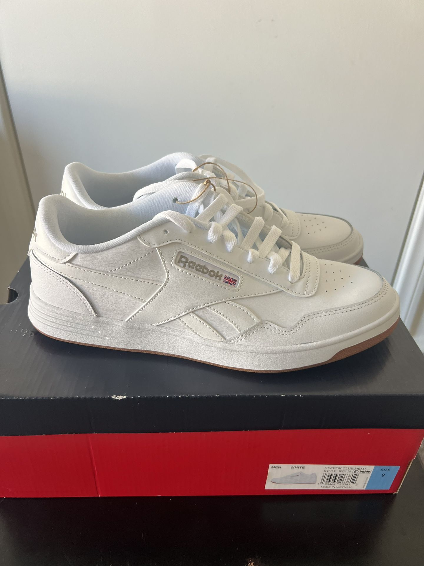 Reebok Men’s Shoes Size 9 White