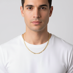 14K Yellow Gold 22" Curb Chain
