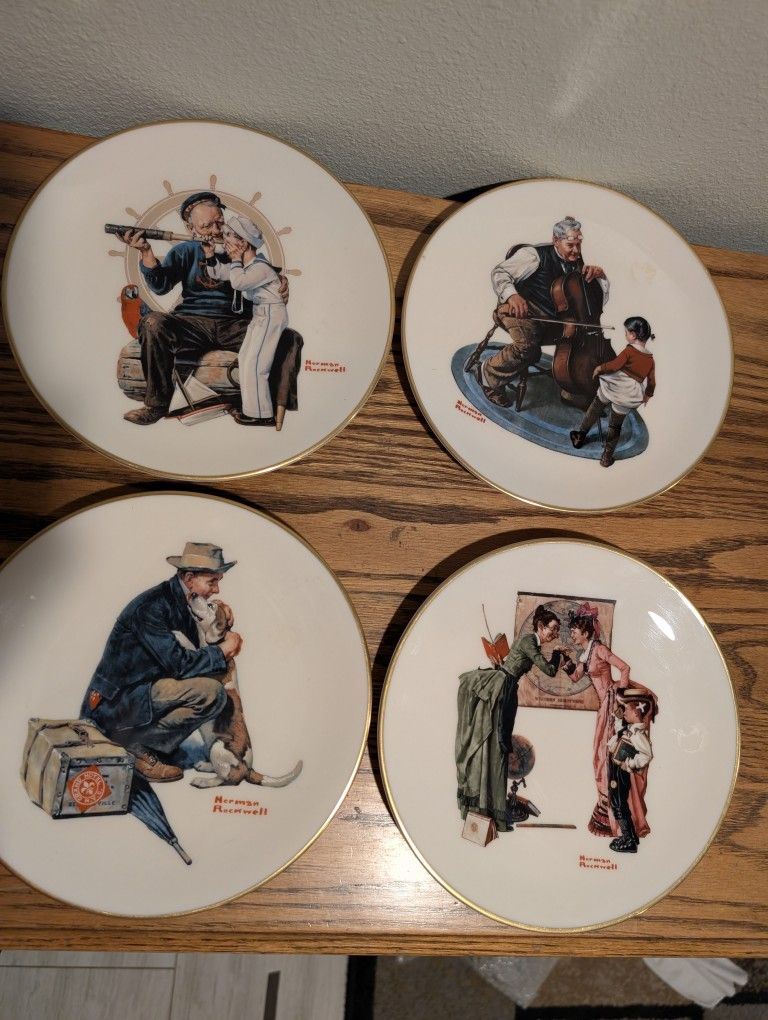 The Danbury mint USA collection by Norman Rockwell. Pre Owned but in good conditions. Measuring; 9.5 inch.