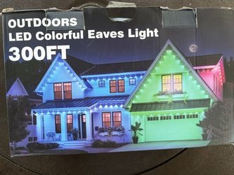 Permanent Outdoor Lights - 300FT LED Colorful Eaves Light