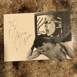 Samsung Advertising Postcard w/Claire Danes Autograph
