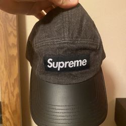 Supreme Leather Brim Hat Brand New