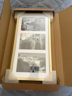 Frametory 7x14 Gold Aluminum Collage Frame for 4x6 Pictures 1 Pack