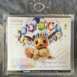 Prismatic Evolutions Pokemon Center Elite Trainer Box