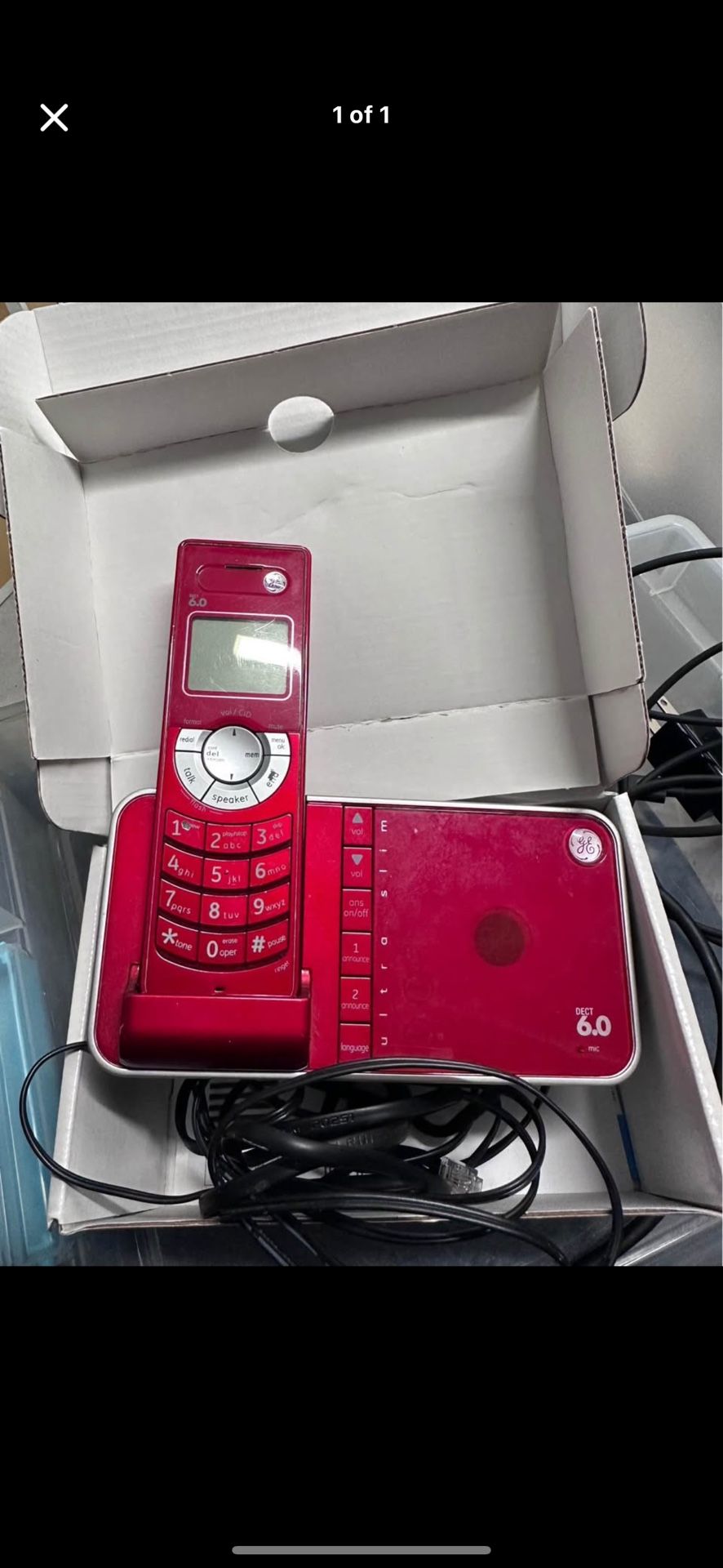 Cordless GE-28118BE1 Dect 6.0, Designer Ultra Slim G.E. Thompson phone