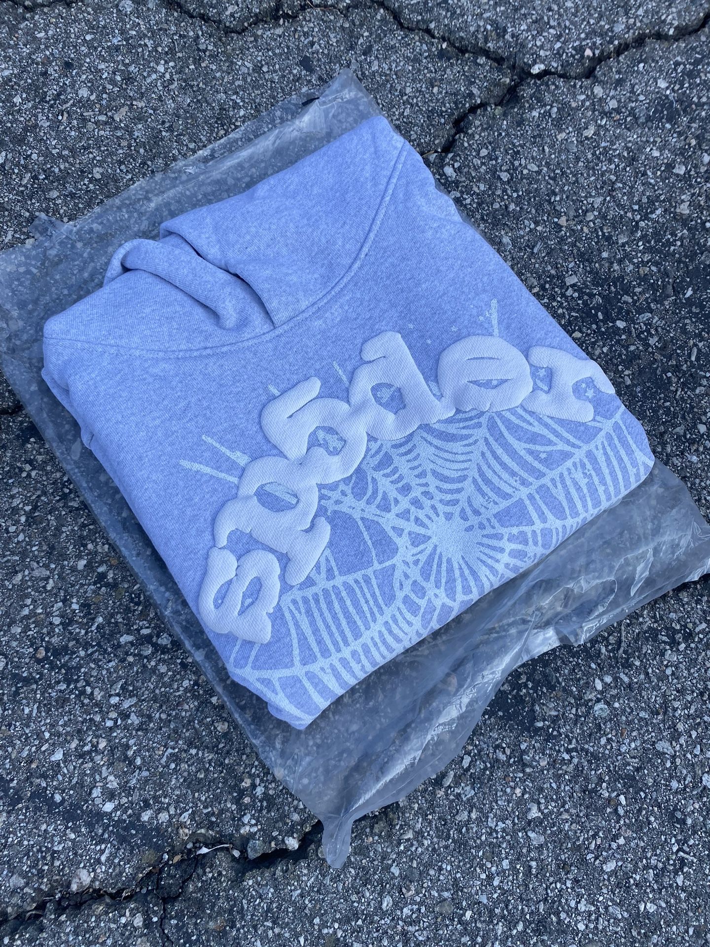 Grey Sp5der Hoodie