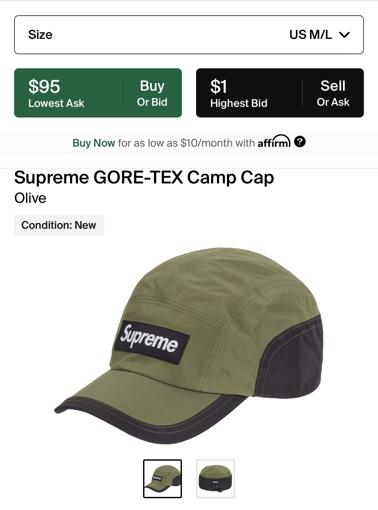 Supreme Hat Brand New 