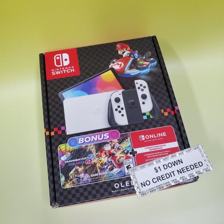 Nintendo Switch OLED Gaming Consoles New - Only $1 Today Pay The Rest Later!