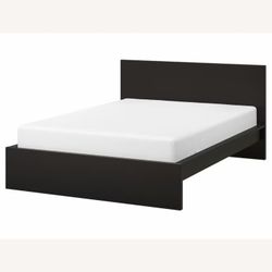 IKEA malm black queen bed frame with 4 drawers