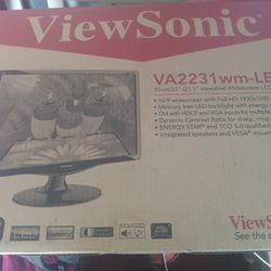 View Sonic LED 22" Widescreen LCD Monitor 