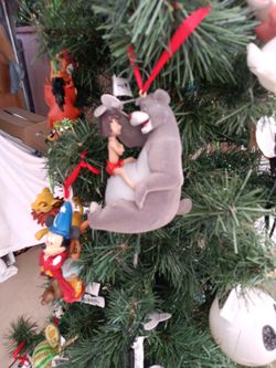 Baloo And Mowgil Christmas Ornament.