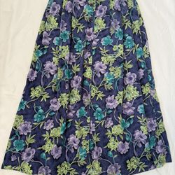  Women’s Midi Skirt Elastic Waist Size 8