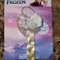 Light Up Frozen Elsa Braid Ponytail Hair Tie

